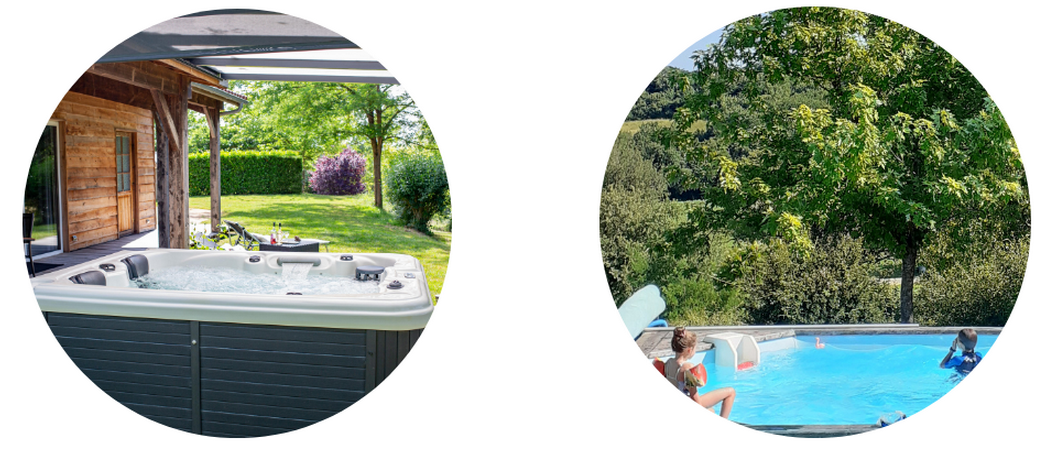 Giites chalets dans le gers spa et piscine